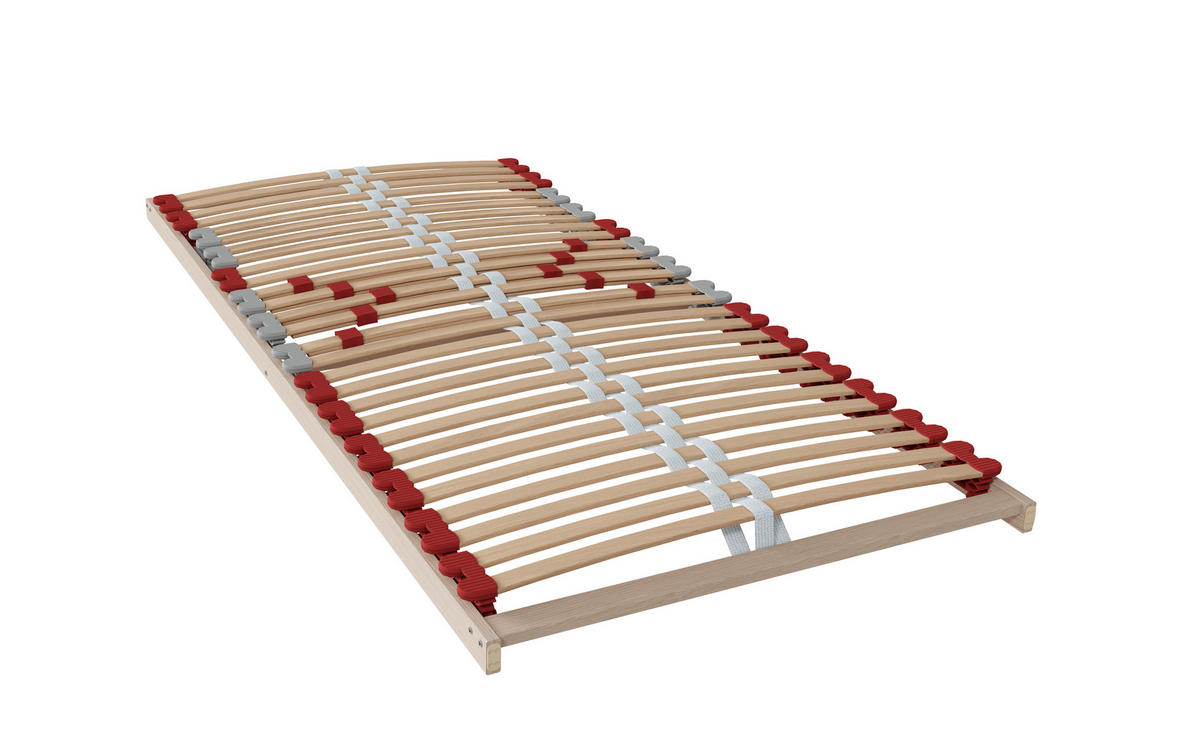 LATTENROST 90/200 cm  - Naturfarben/Grau, Basics, Holz/Kunststoff (90/200cm) - Sleeptex