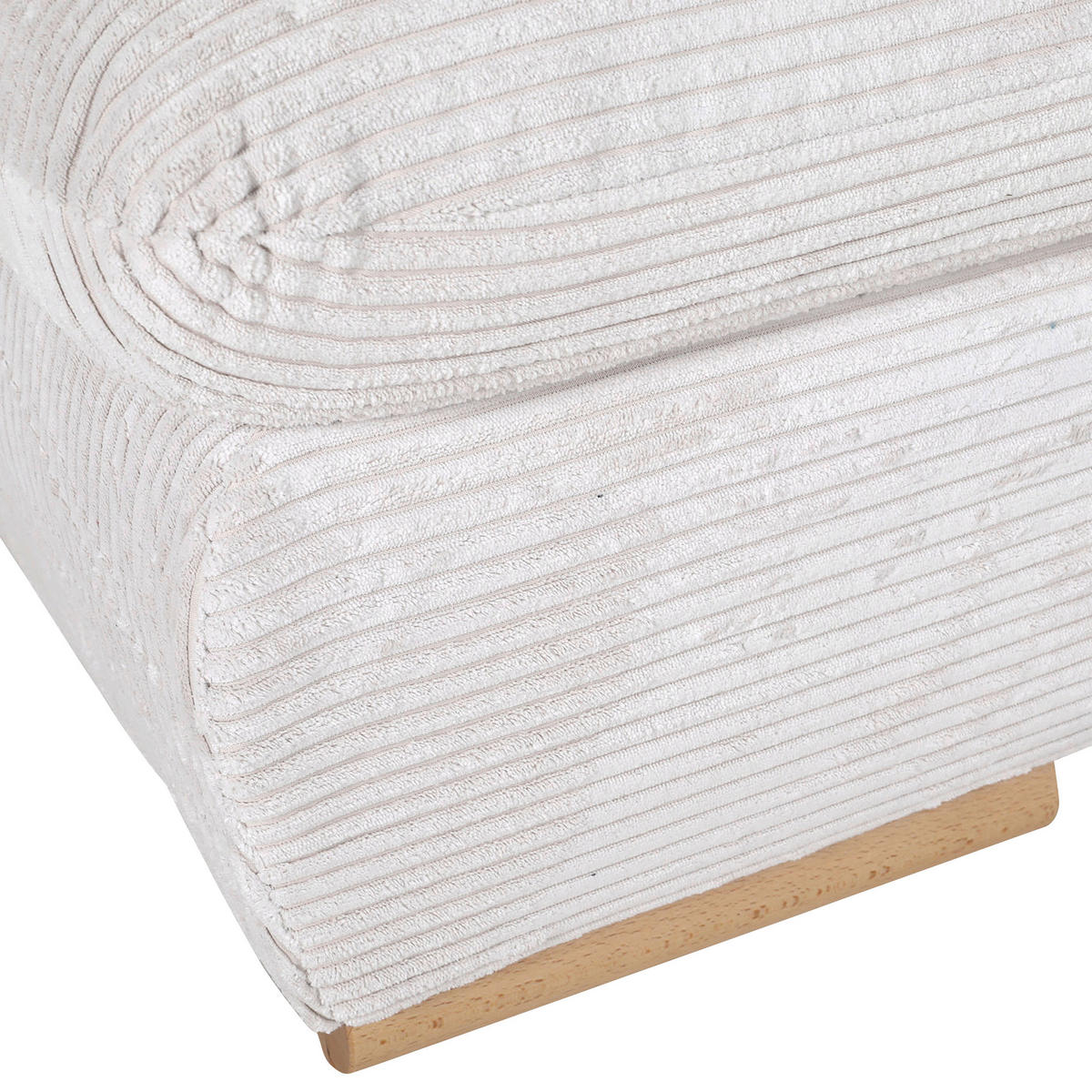 SCHLAFSOFA  mit Liegefunktion, Rücken echt Cord Olivgrün  - Naturfarben/Olivgrün, KONVENTIONELL, Holz/Textil (200/75/92cm) - home24