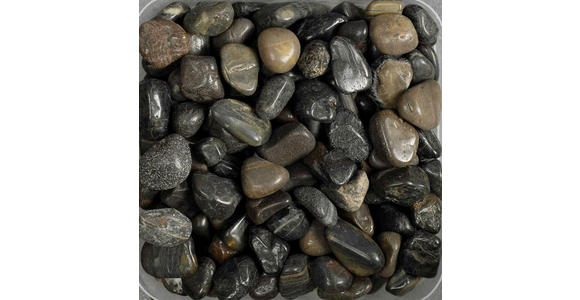 Streudeko Flusskiesel - Schwarz, Basics, Stein (500ml) - Ambia Home