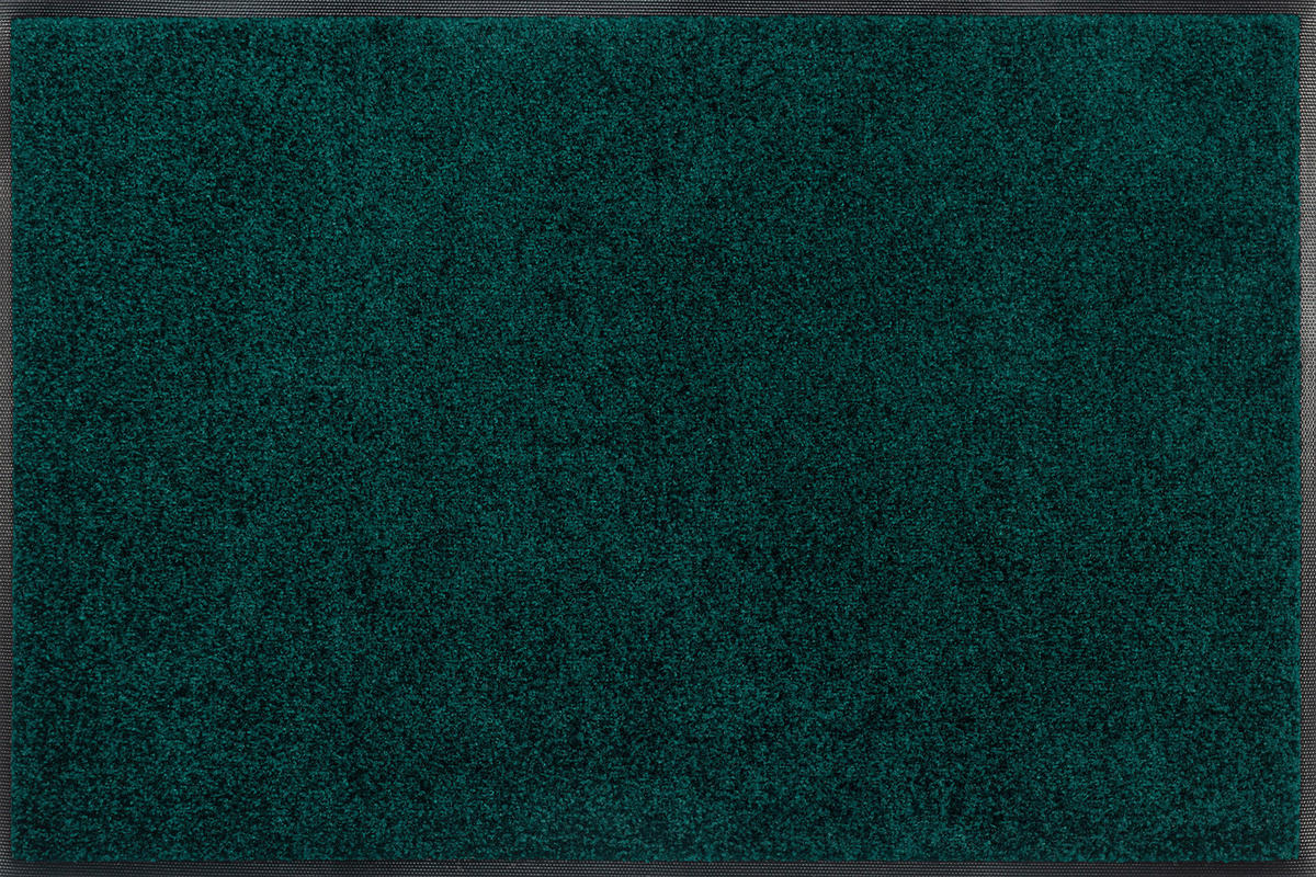 FUßMATTE  50/75 cm  Petrol  - Petrol, Basics, Kunststoff/Textil (50/75cm) - wash+dry