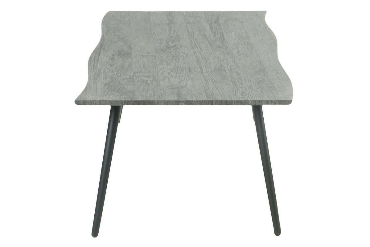 COUCHTISCH 60/110/42 cm rechteckig Grau  - Schwarz/Grau, Design, Holzwerkstoff/Metall (60/110/42cm) - Livetastic