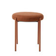 HOCKER Webstoff Terracotta  - Rostfarben/Terracotta, Basics, Textil/Metall (43,5/48/43,5cm) - Xora