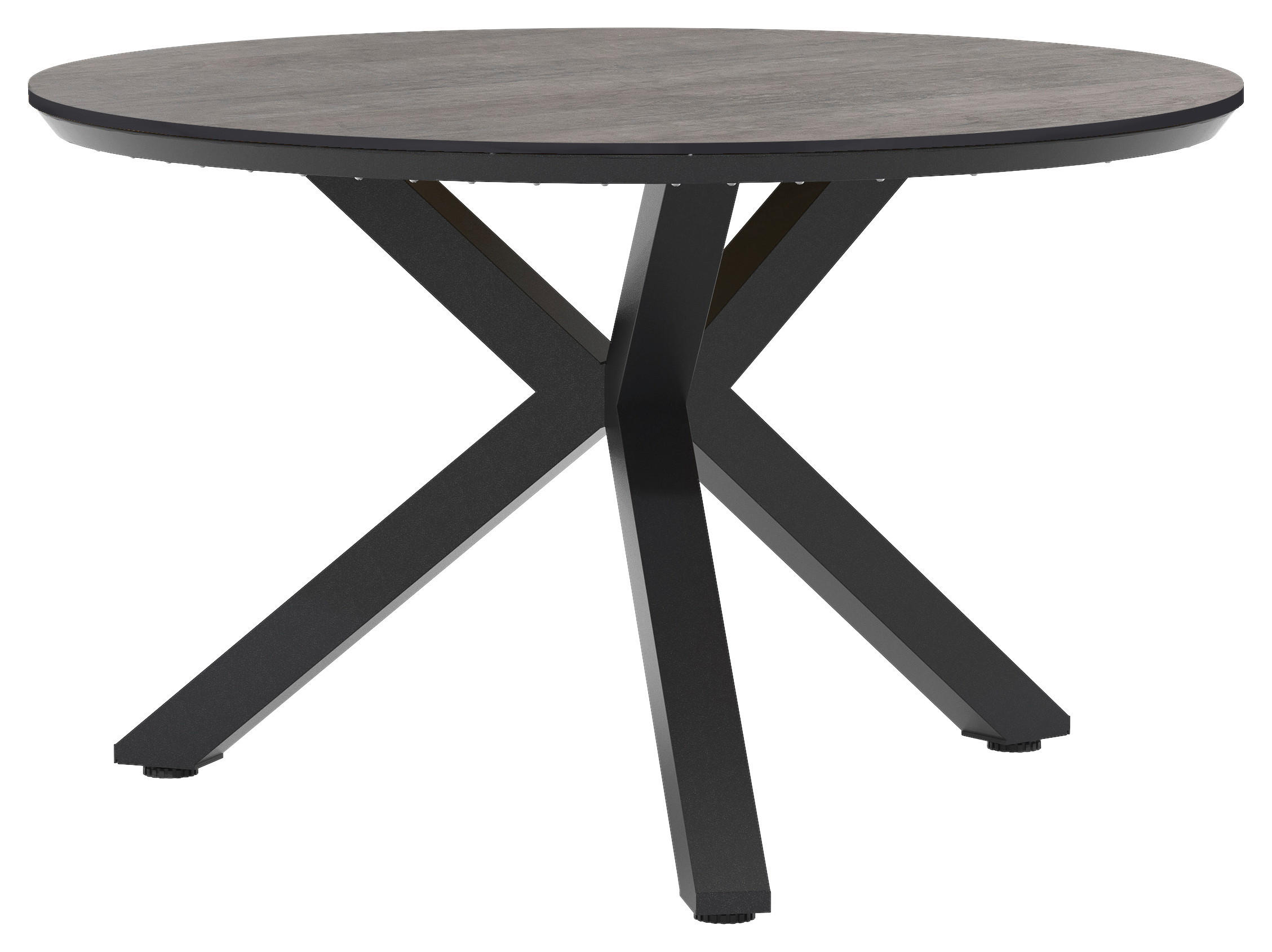 GARTENTISCH 120/120/75 cm Metall, Kunststoff Grau rund  - Anthrazit/Grau, Basics, Kunststoff/Metall (120/120/75cm) - Tierra Outdoor