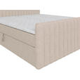 BOXBETT 180/200 cm  in Creme  - Creme/Schwarz, Basics, Kunststoff/Textil (180/200cm) - Carryhome