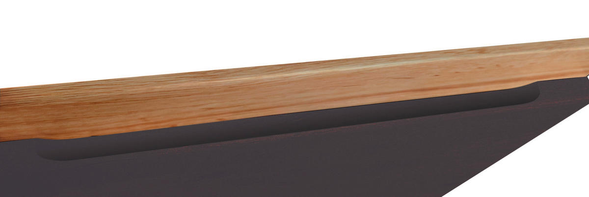 KÜCHENBLOCK 300 cm   in Grau, Eiche Wotan  - Eiche Wotan/Grau, Design, Holzwerkstoff (300cm) - Held