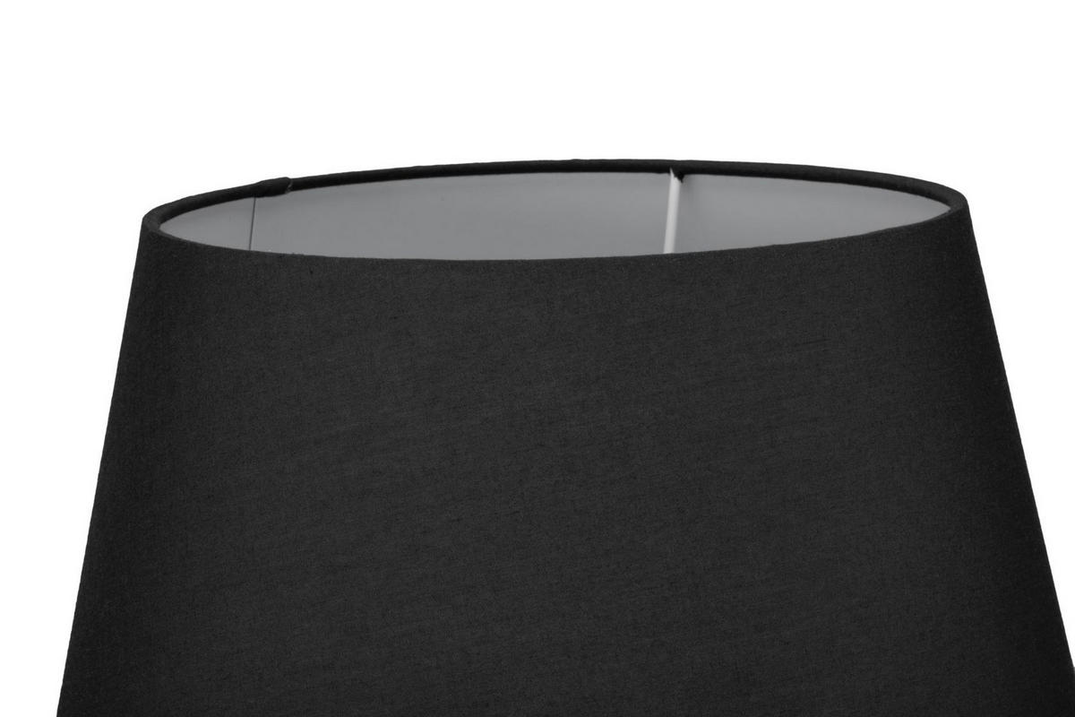 TISCHLEUCHTE 35/54,5 cm   - Schwarz, LIFESTYLE, Keramik/Textil (35/54,5cm) - Marama