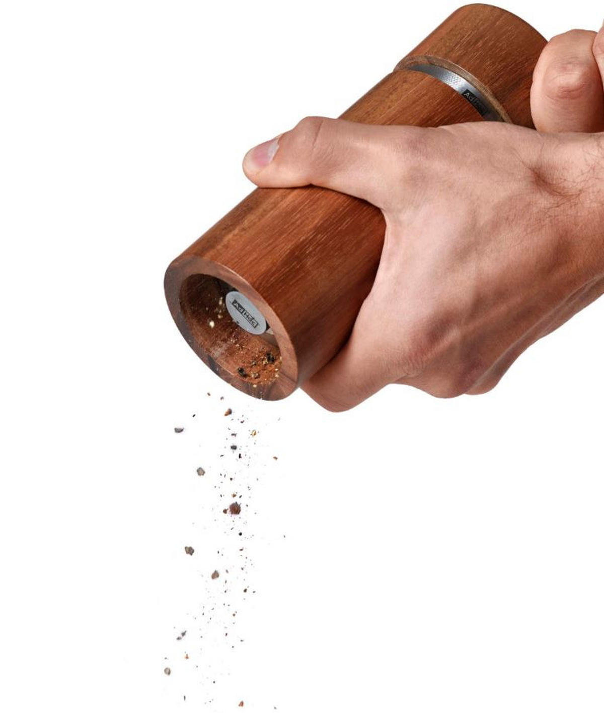 SALZ- ODER PFEFFERMÜHLE 6,5/19 cm   - Akaziefarben, Design, Keramik/Holz (6,5/19cm) - AdHoc