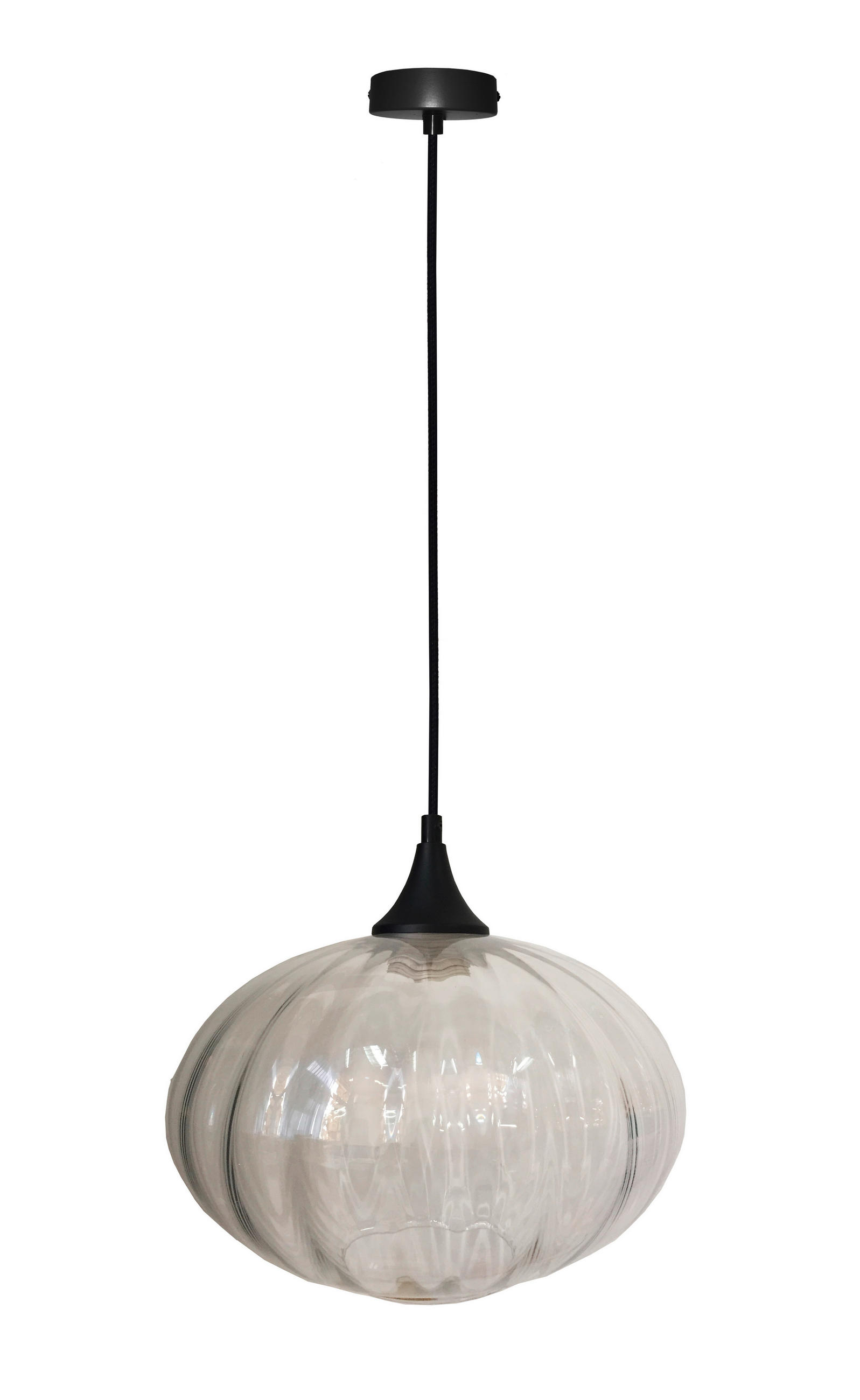 PENDELLAMPA Exeter 26.5/26.5/90 cm  - svart, Klassisk, metall/glas (26.5/26.5/90cm)