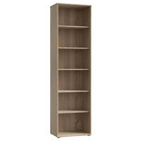 REGAL Sonoma Eiche  - Alufarben/Sonoma Eiche, Design, Holzwerkstoff/Kunststoff (54/197,5/34,8cm)