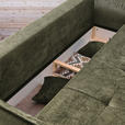 BOXSPRINGSOFA in Chenille Dunkelgrün  - Dunkelgrün/Schwarz, MODERN, Kunststoff/Textil (235/95/108cm) - Hom`in