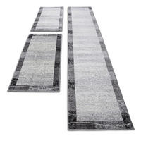 LÄUFER 67/620 cm 3er Set  - Hellgrau, Design, Kunststoff/Textil (67/620cm) - Novel