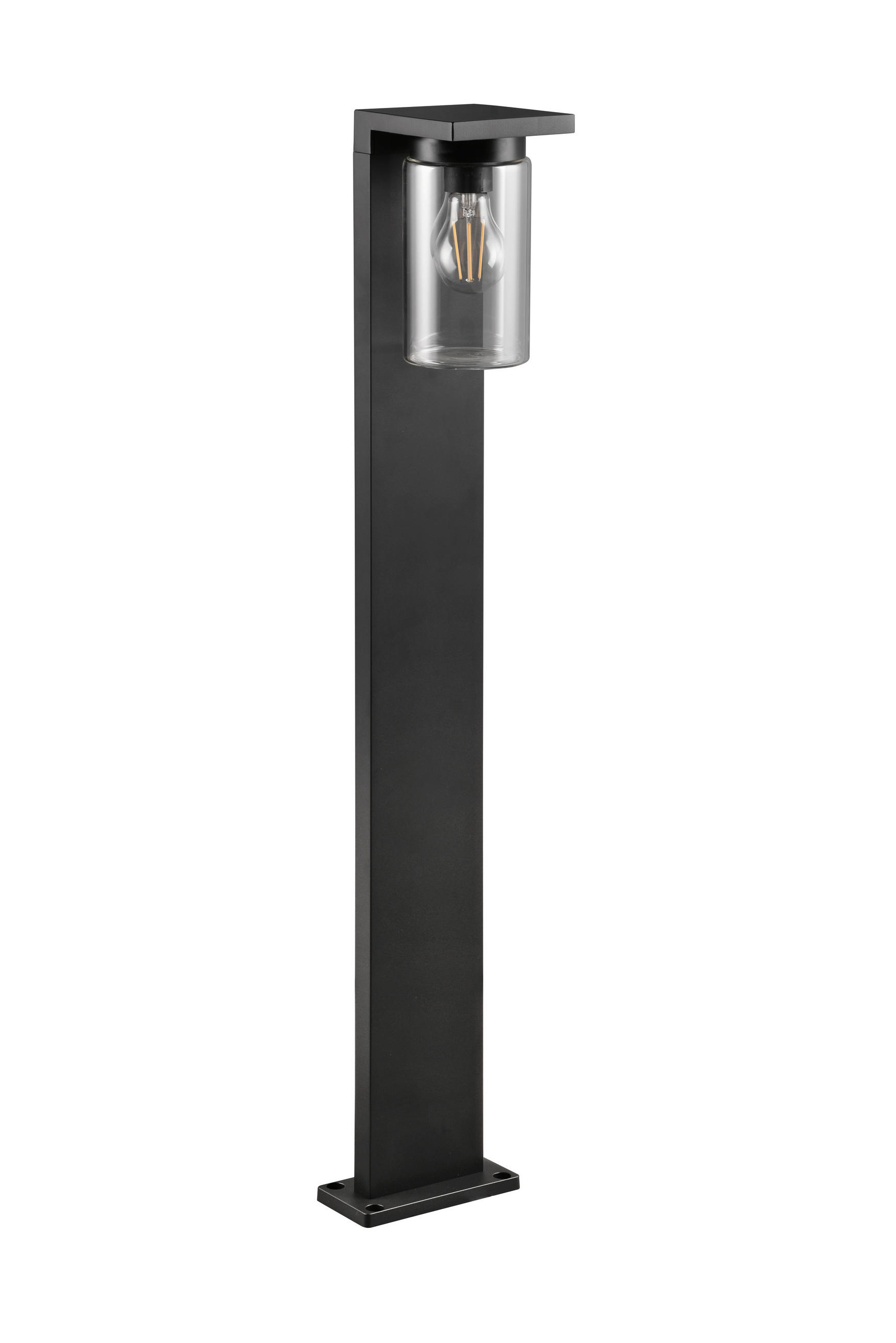WEGELEUCHTE - Klar/Schwarz, Design, Glas/Metall (16/17/100cm) - Trio Leuchten