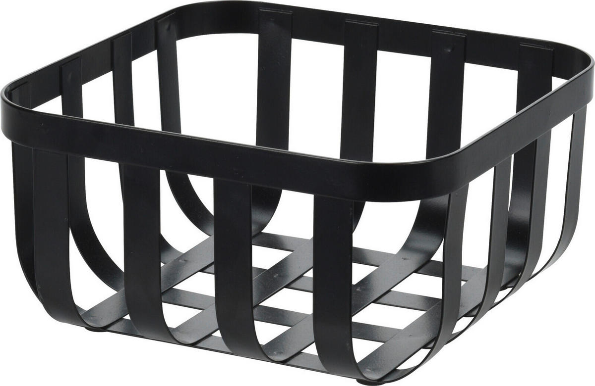 KOŠARICA ZA VOĆE       - crna, Basics, metal (19,5/19,5/9,5cm)