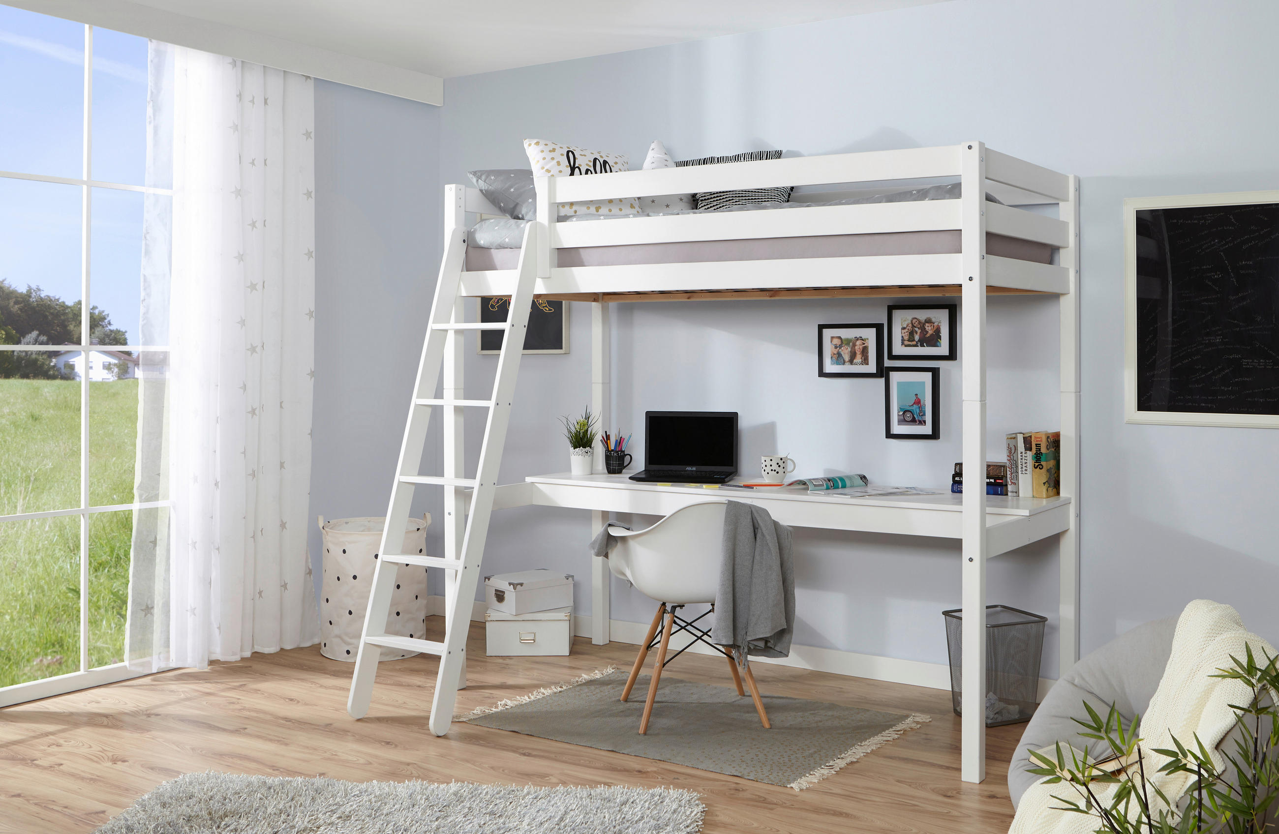 POGRAD - bela, Moderno, les (90/200cm) - MID.YOU