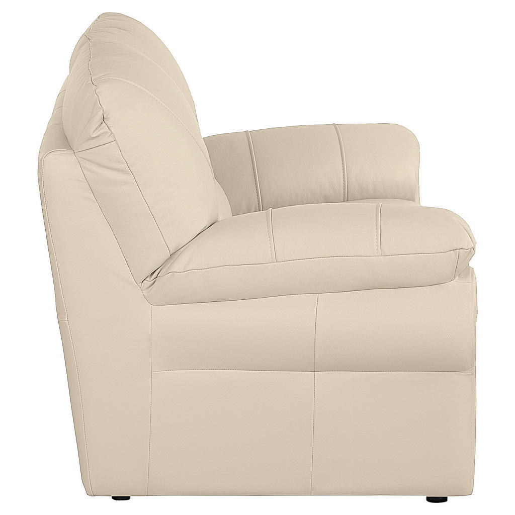Thumbnail - Livetastic 2-Sitzer-Sofa, Beige, Leder, Echtleder, Rindleder, 150x92x85 cm, Made in EU, Lederauswahl, Rücken echt, Wohnz...