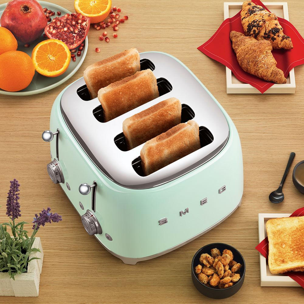 TOASTER  - Pastellgrün, Basics, Metall (30/20/33cm) - SMEG