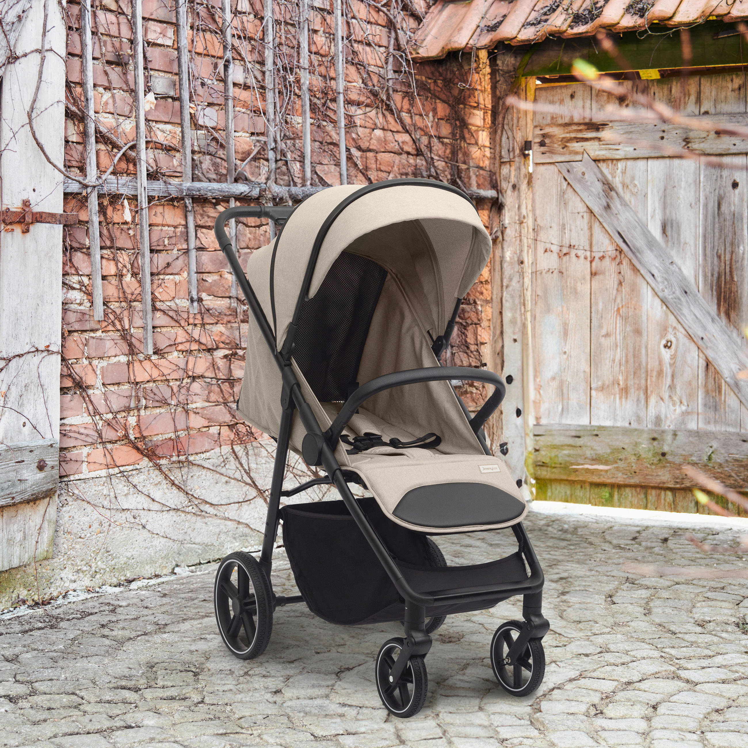 BUGGY Light Cruiser  - Beige/Schwarz, Basics, Kunststoff/Textil (55/56/107cm) - Jimmylee