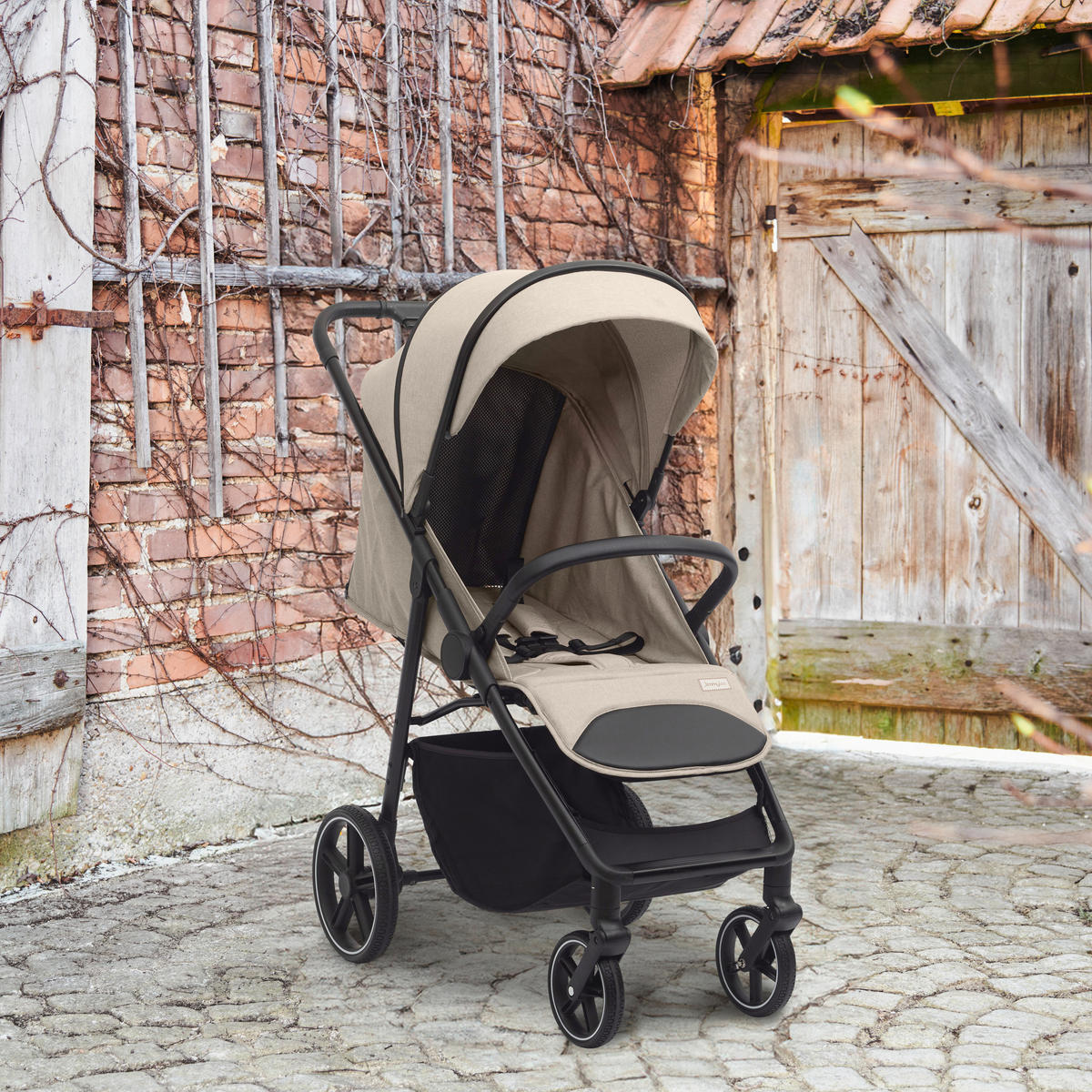 BUGGY Light Cruiser  - Beige/Schwarz, Basics, Kunststoff/Textil (55/56/107cm) - Jimmylee
