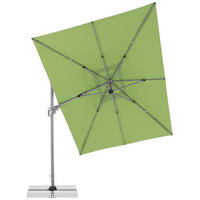 AMPELSCHIRM 350x260 cm Hellgrün  - Silberfarben/Hellgrün, Basics, Textil/Metall (350/260cm) - Doppler