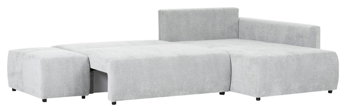 KUTNA GARNITURA tekstil  svijetlo siva   - svijetlo siva/crna, Konvencionalno, tekstil/plastika (295/200cm) - Carryhome