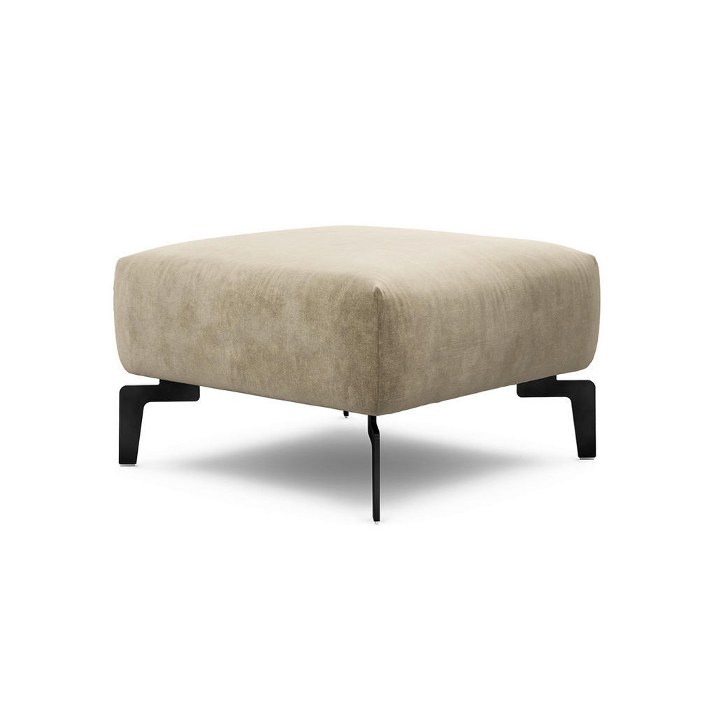 Thumbnail - Sensoo Hocker Cosy, Natur, Textil, 70x70x46 cm, Stoffauswahl, Wohnzimmer, Hocker, Sitzhocker