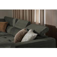 ECKSOFA in Chenille Graubraun  205/284 cm  - Graubraun/Schwarz, Design, Kunststoff/Textil (205/284cm) - Xora