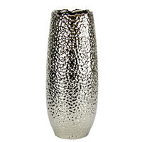 VASE 32 cm  - Silberfarben, Basics, Keramik (9/32cm)