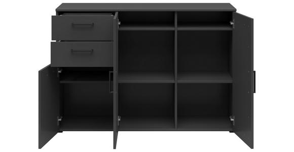 KOMMODE 120/83/40 cm in Graphitfarben - Anthrazit/Schwarz, MODERN, Holzwerkstoff/Kunststoff (120/83/40cm) - Carryhome
