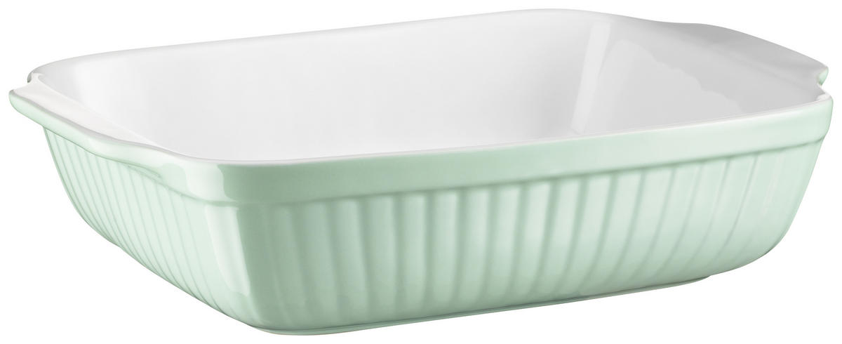 AUFLAUFFORM KITCHEN TIME  2-teilig  - Hellgrün, Basics, Keramik (29,5/38/14,5cm) - Mäser
