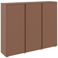 SCHUHSCHRANK 145/120/34 cm  - Anthrazit/Terracotta, Design, Holzwerkstoff/Kunststoff (145/120/34cm) - Xora