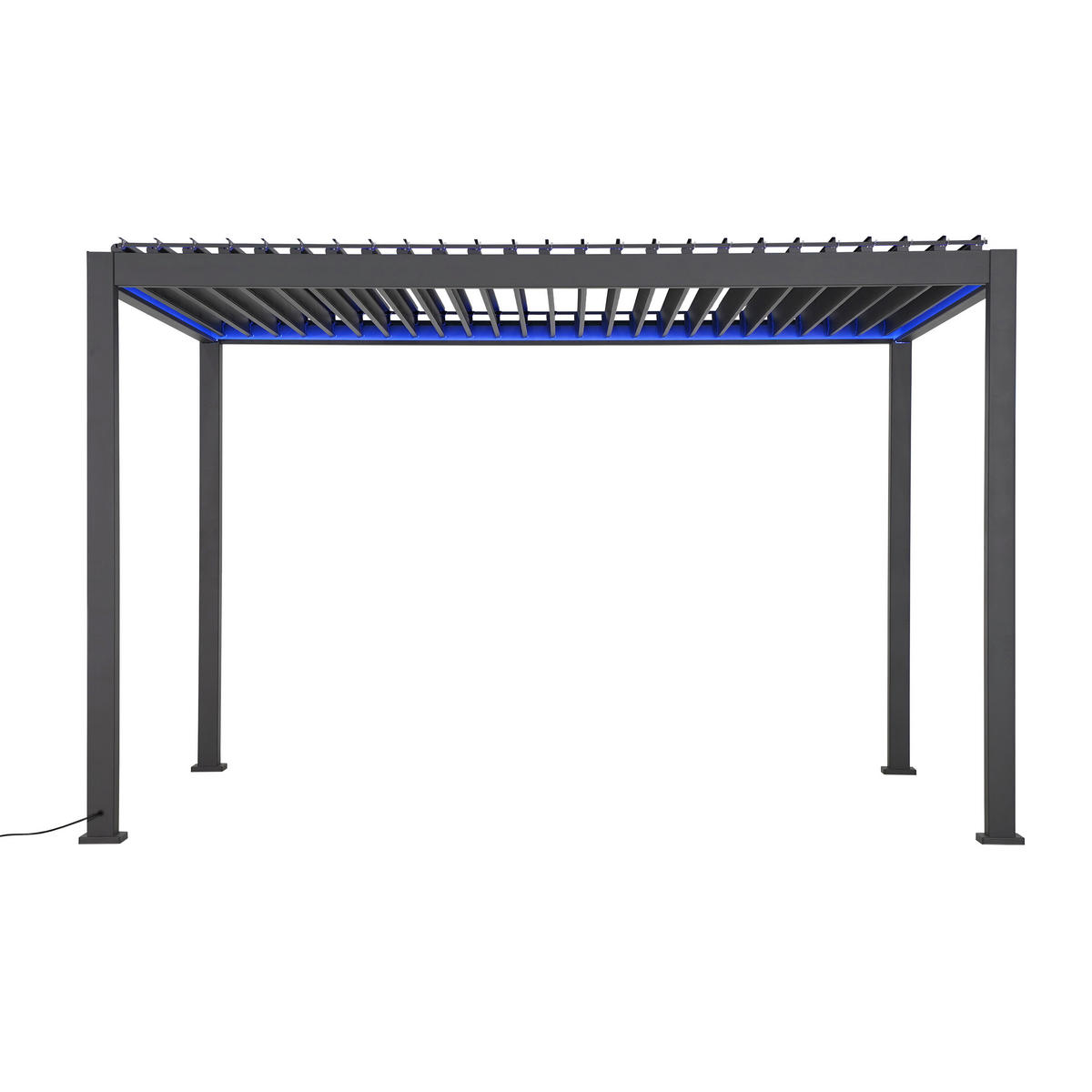 PERGOLA DELUXE LED 400X300CM 400/300/250 cm   - Anthrazit, LIFESTYLE, Metall (400/300/250cm) - Gardenson