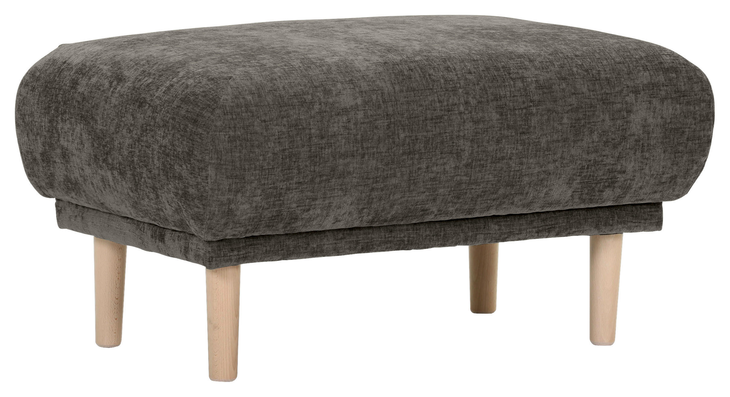 HOCKER Flachgewebe Dunkelgrau  - Dunkelgrau, KONVENTIONELL, Holz/Textil (88/49/62cm) - Carryhome