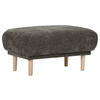 HOCKER Flachgewebe Dunkelgrau  - Dunkelgrau, KONVENTIONELL, Holz/Textil (88/49/62cm) - Carryhome
