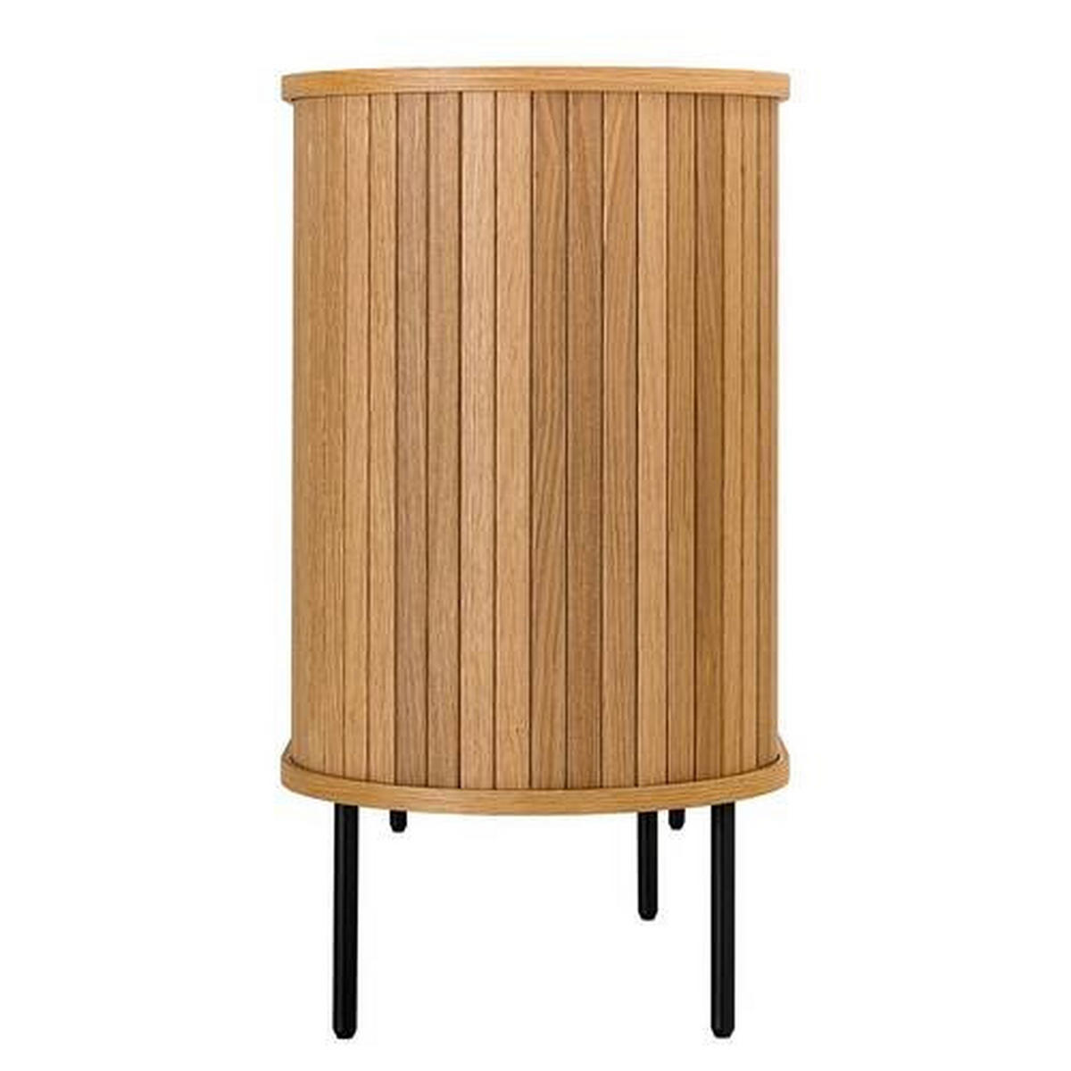 SIDEBOARD svart, ekfärgad  140/76/40 cm  - svart/ekfärgad, Lifestyle, metall/trämaterial (140/76/40cm)