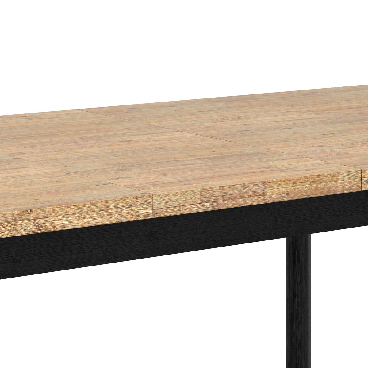 JEDÁLENSKÝ STÔL, akácia, čierna, farba akácie, 160-200/90/76 cm - čierna/farba akácie, Lifestyle, drevo (160-200/90/76cm) - Landscape