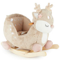 SCHAUKELTIER - Beige, Basics, Holz/Textil (26,5/60/52cm)