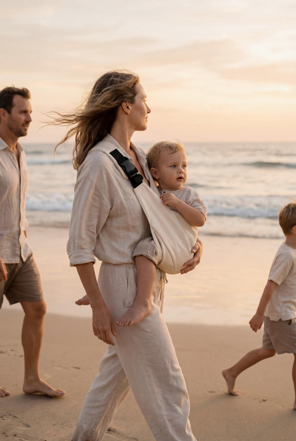 HÜFTTRAGE  - Naturfarben, Basics, Textil - Fillikid