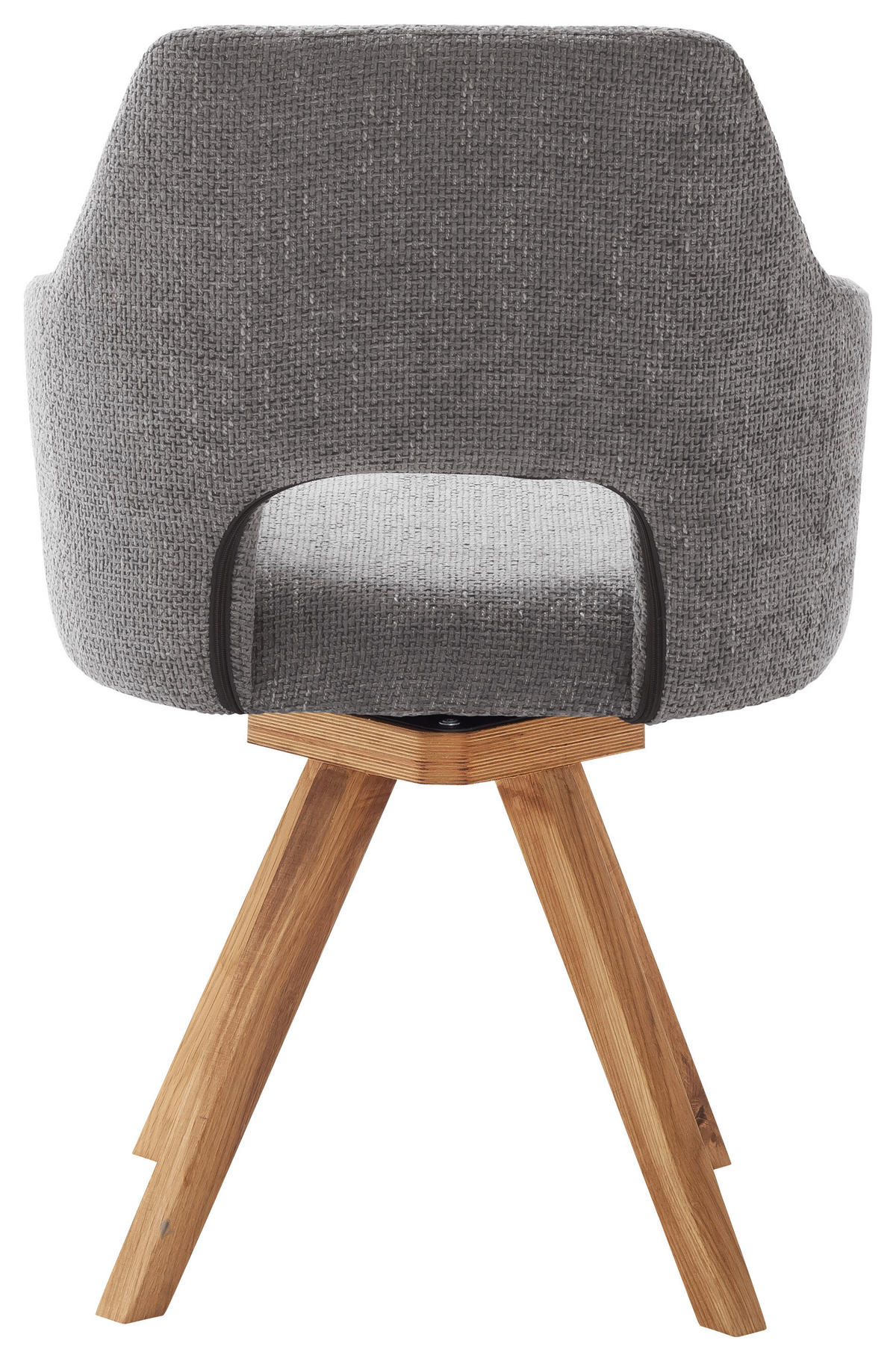 ŽIDLE S PODRUČKAMI, tkaná látka, tmavě šedá, divoký dub - divoký dub/tmavě šedá, Konvenční, dřevo/textil (57/84/57cm) - Voleo