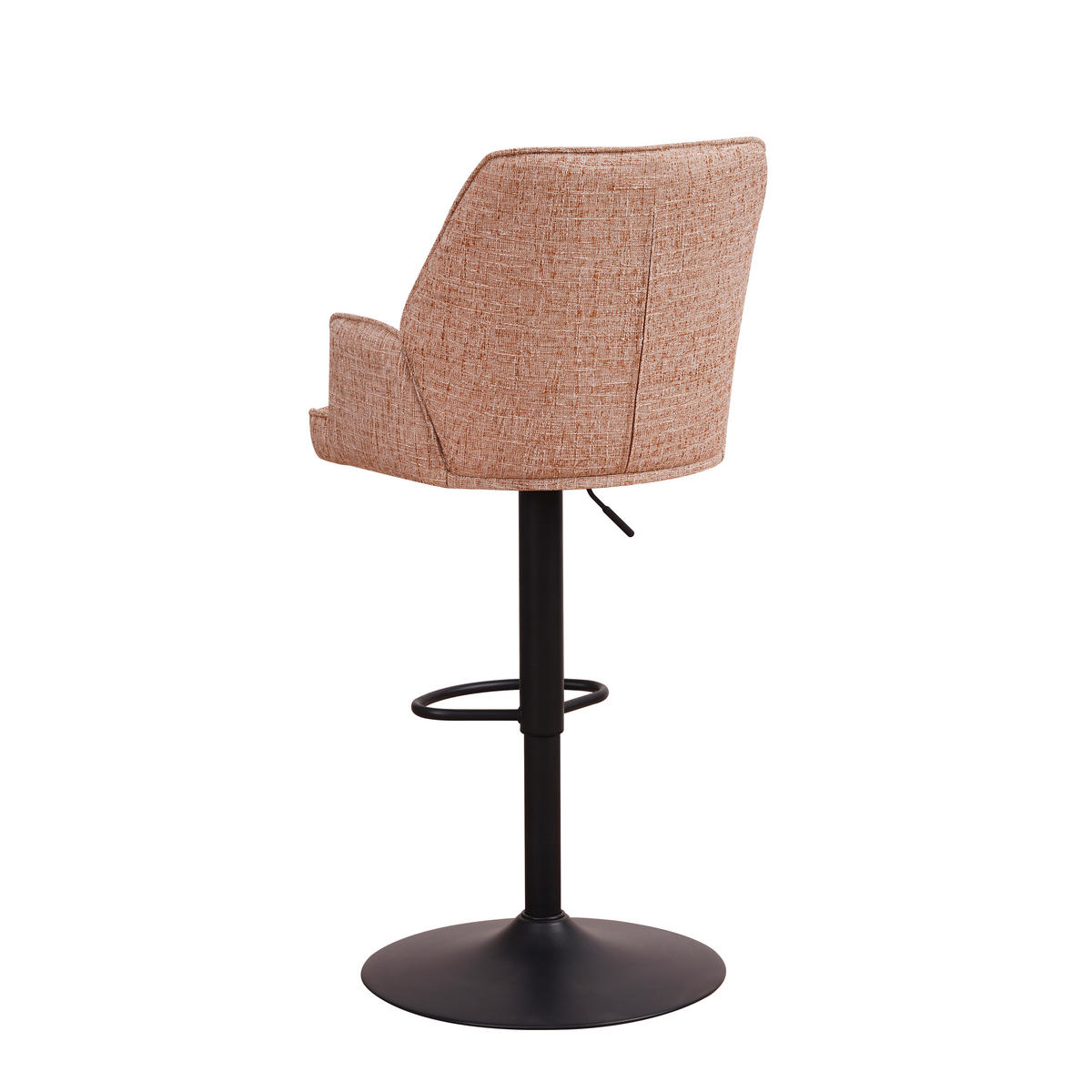BARHOCKER-SET in Weiß  - Schwarz/Weiß, MODERN, Textil/Metall (54/100/58cm) - MID.YOU