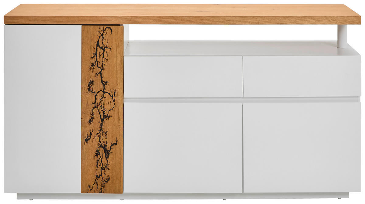 SIDEBOARD 170/89/40 cm  - Eichefarben/Weiß, Design, Holz/Holzwerkstoff (170/89/40cm) - Xora