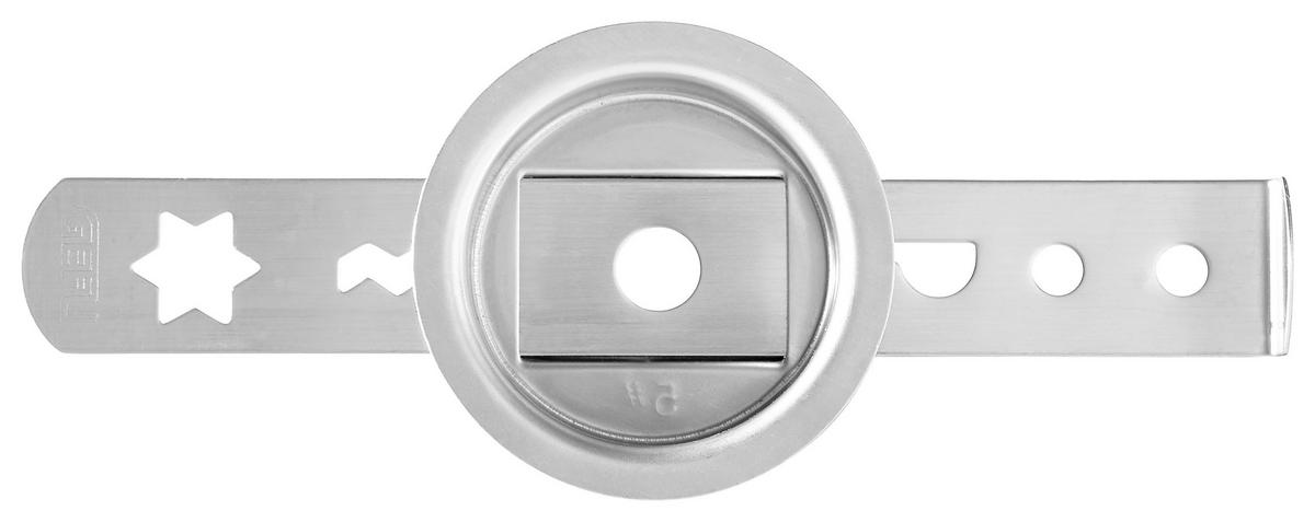 HÚSDARÁLÓ - alumínium színű, Basics, fém (25/25/10cm) - Gefu