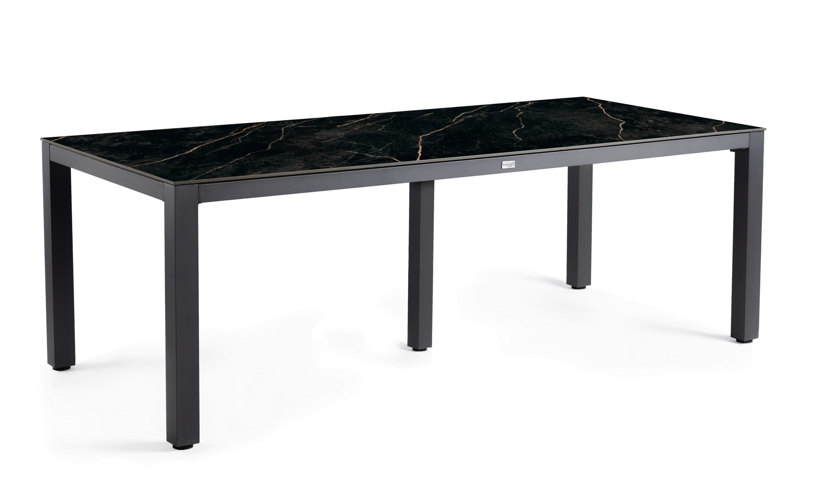 GARTENTISCH Metall, Kunststoff Anthrazit, Schwarz rechteckig  - Anthrazit/Schwarz, Basics, Kunststoff/Metall (280/100/75cm) - Tierra Outdoor