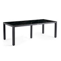 GARTENTISCH Metall, Kunststoff Anthrazit, Schwarz rechteckig  - Anthrazit/Schwarz, Basics, Kunststoff/Metall (280/100/75cm) - Tierra Outdoor