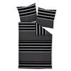 BETTWÄSCHE Makosatin 135/200 cm  - Schwarz/Weiß, Design, Textil (135/200cm) - Janine