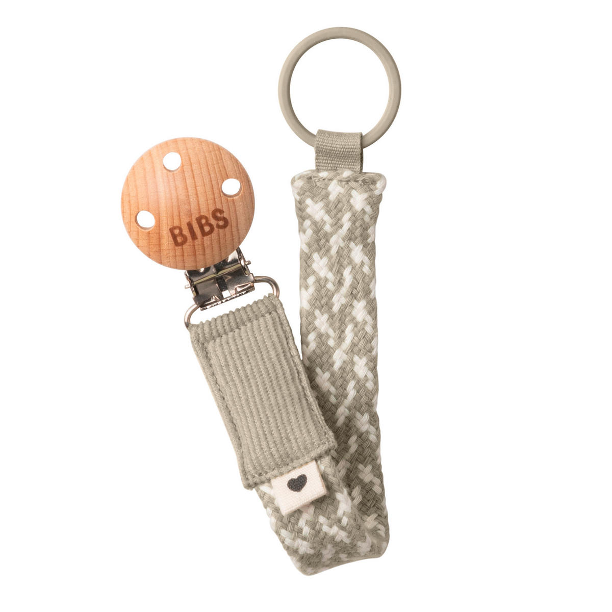 SCHNULLERKETTE 0 Monat(e)  - Sandfarben/Creme, Basics, Holz/Textil (7,8/18,9/2,2cm)