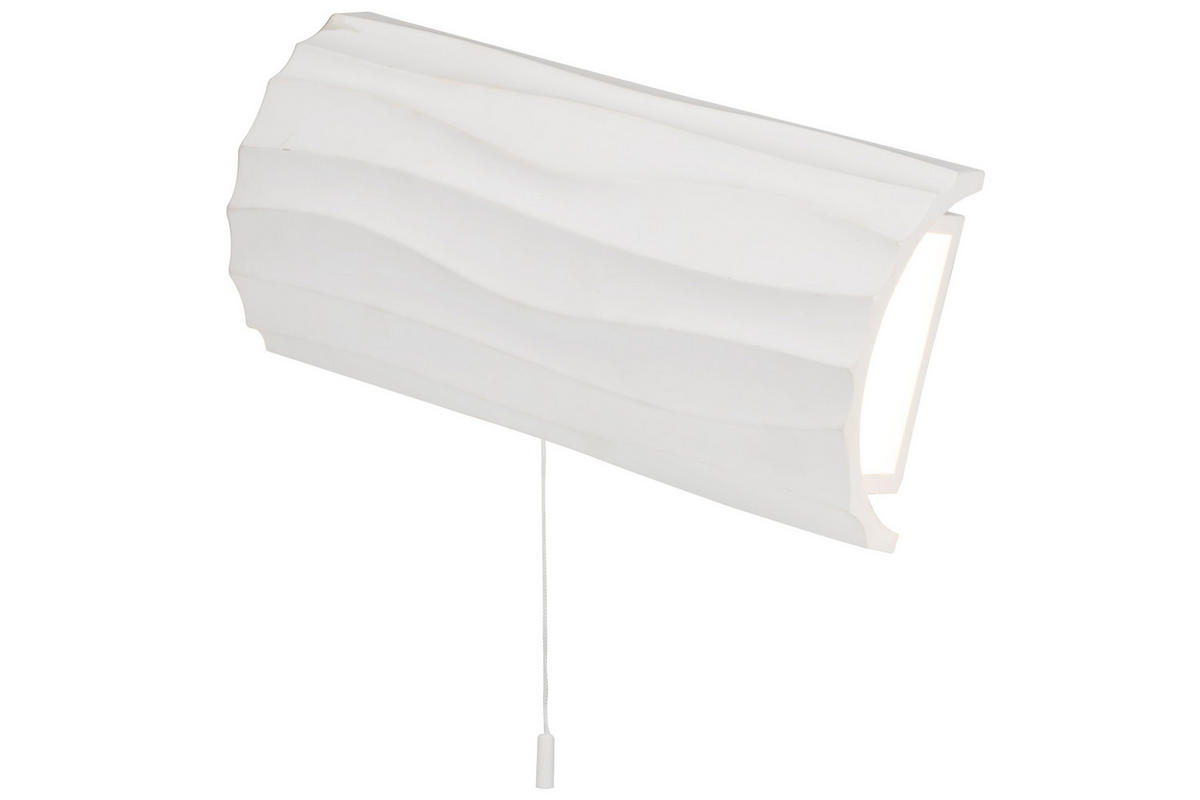 WANDLEUCHTE 15/30/9 cm   - Weiß, Trend, Stein (15/30/9cm) - Novel