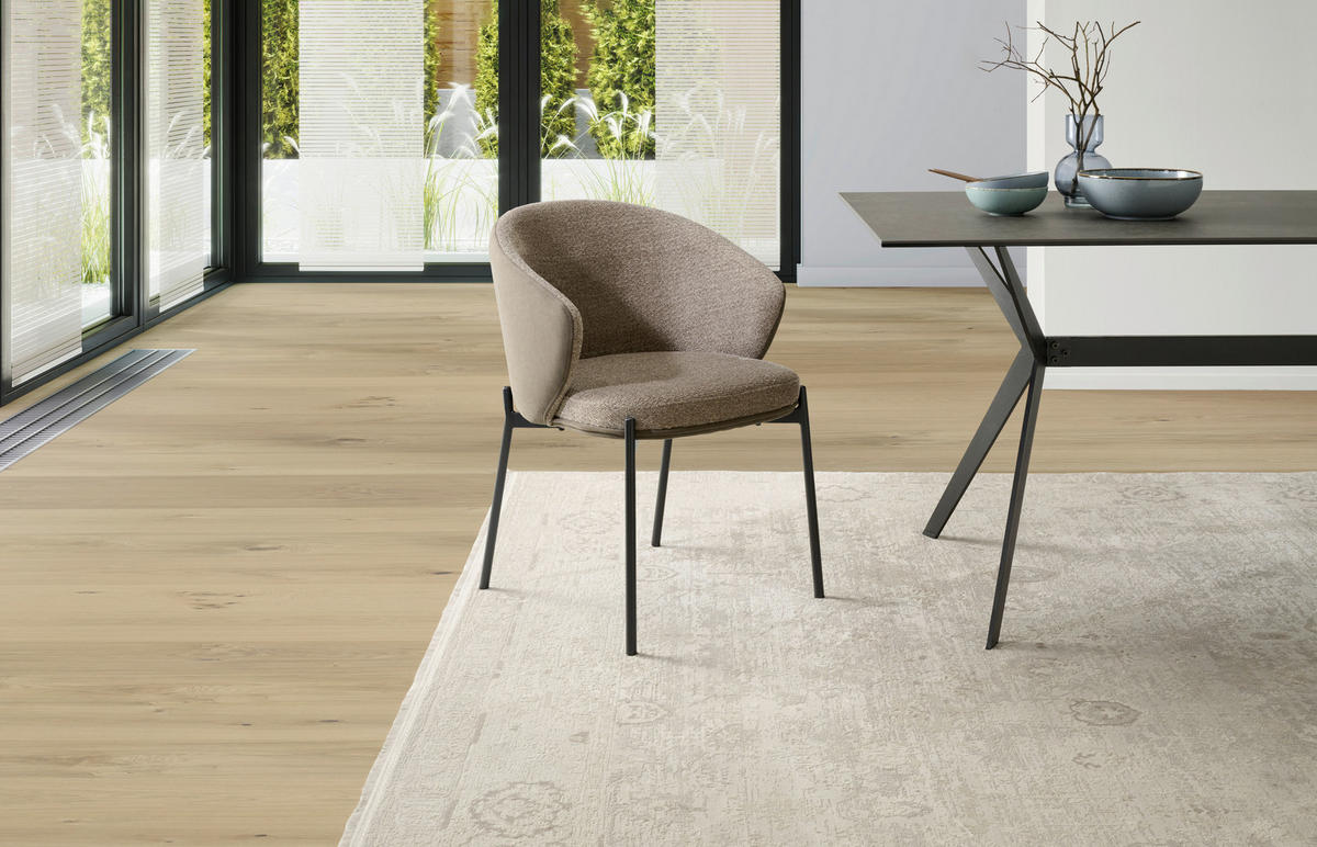 ARMLEHNSTUHL  in Eisen Samt  - Schwarz/Braun, MODERN, Textil/Metall (56/76,5/57,5cm) - MID.YOU