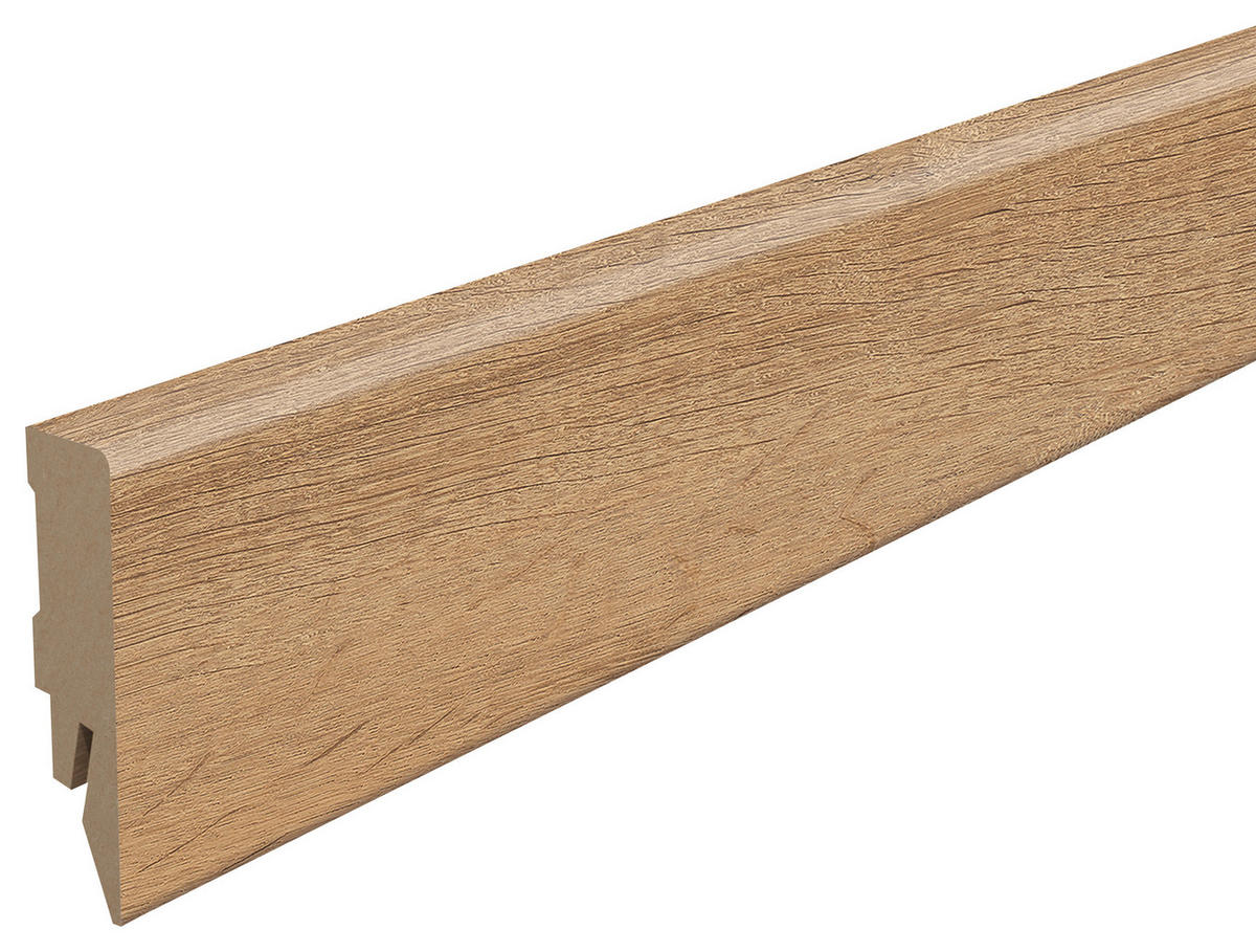 SOCKELLEISTE Eiche braun Braun  - Braun, KONVENTIONELL, Holzwerkstoff (240/1.4/5.8cm) - Egger Holzwerkstoffe