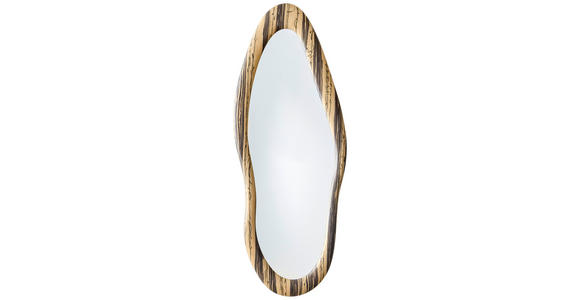 WANDSPIEGEL 150/60/2,7 cm    in oval  - Braun, LIFESTYLE, Glas/Holzwerkstoff (150/60/2,7cm) - Xora