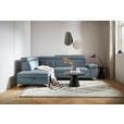 ECKSOFA in Mikrofaser Hellblau  - Chromfarben/Hellblau, KONVENTIONELL, Textil/Metall (206/271cm) - Carryhome